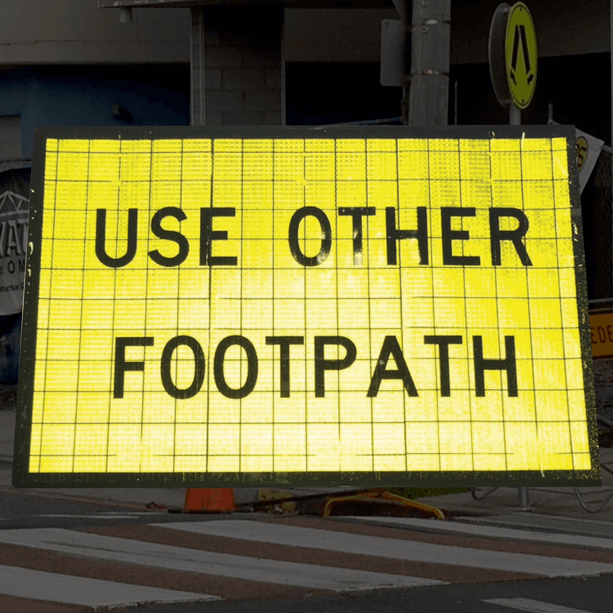 Pedestrian Roll Up Signs